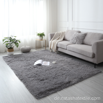 Lange waschbare Wohnzimmer-Fußmatte aus Plüsch